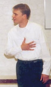 Der berhmte Dialog zwischen Knig Philipp (Roland Pagel) und dem Marquis Posa (Andreas Richter) aus Don Carlos wurde beim Schillerfest in Hannover aufgefhrt.